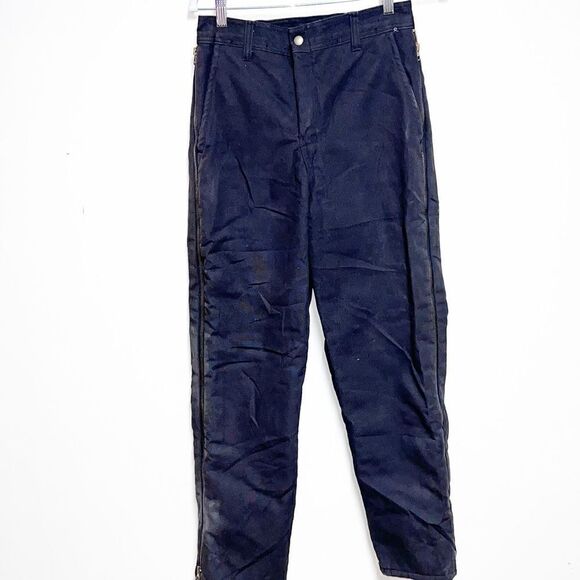 WALLS Made in USA Duck Canvas Blizzard Proof Side Zip Insulated Work pants Sz 28 - Picture 2 of 10